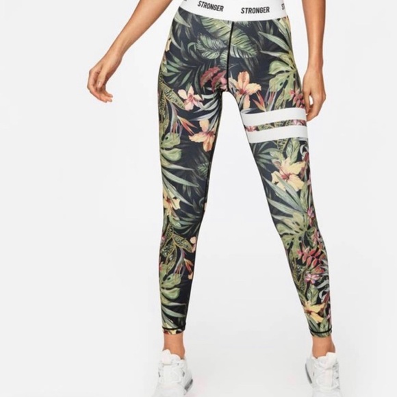 STRONGER set  Vietnam Jungle Floral Print Active - Picture 4 of 14